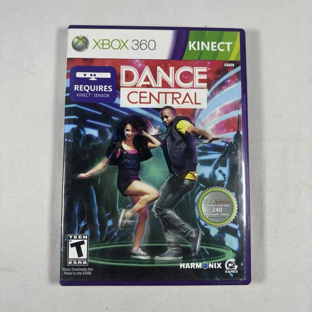 Dance Central Xbox 360 Kinect CIB with Calibration Card